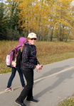 Geocaching with classmates